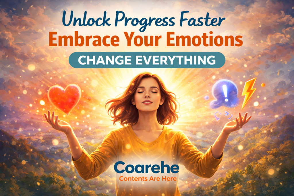 Unlock Progress Faster: Why Embracing Your Emotions Changes Everything | Self Help Contents Are Here | Coarehe Self Help